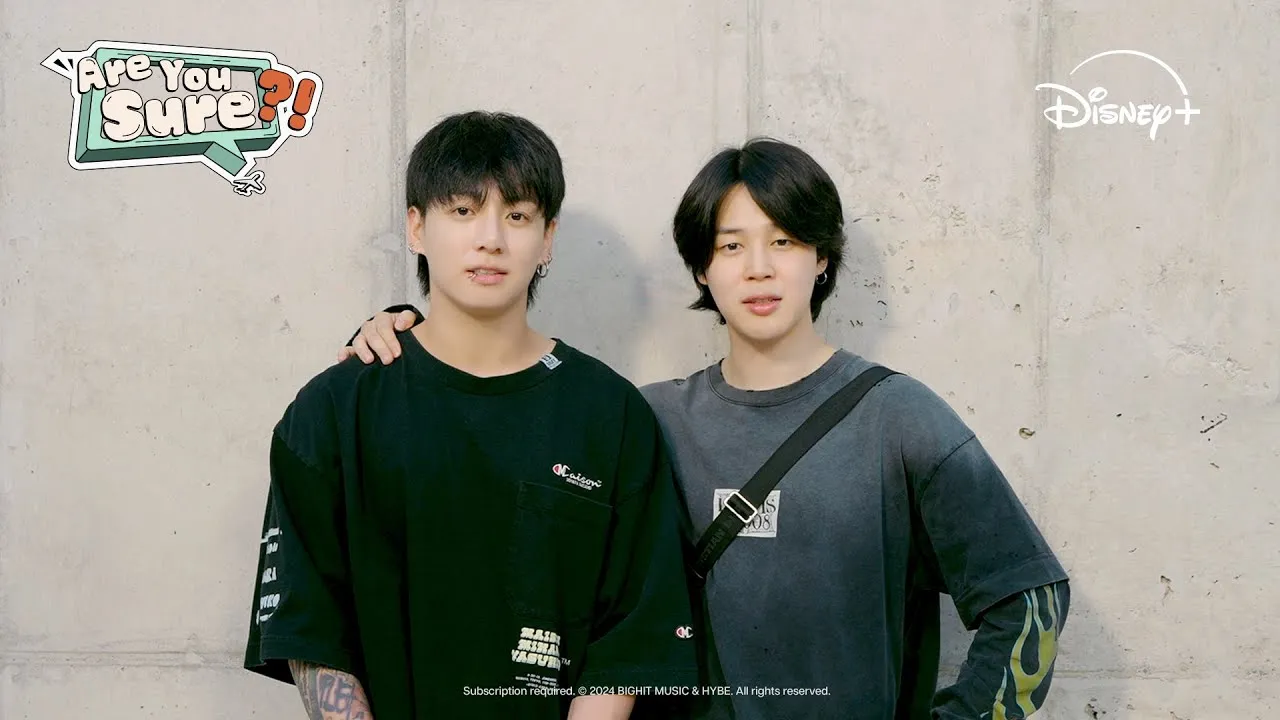 Are You Sure?! | Jimin and Jung Kook's Special Message | Disney+ Singapore