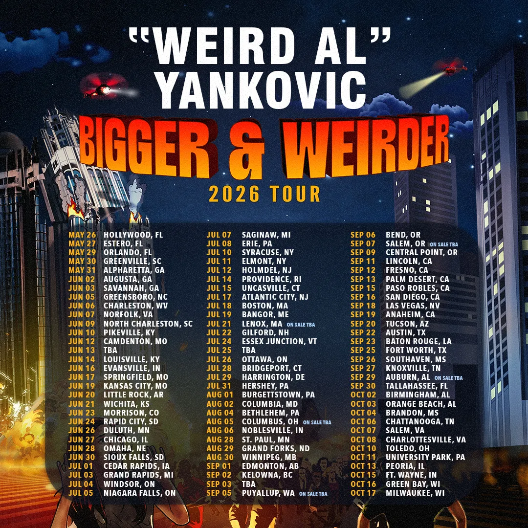 Weird Al" Yankovic Going "Bigger" for 2026 Tour